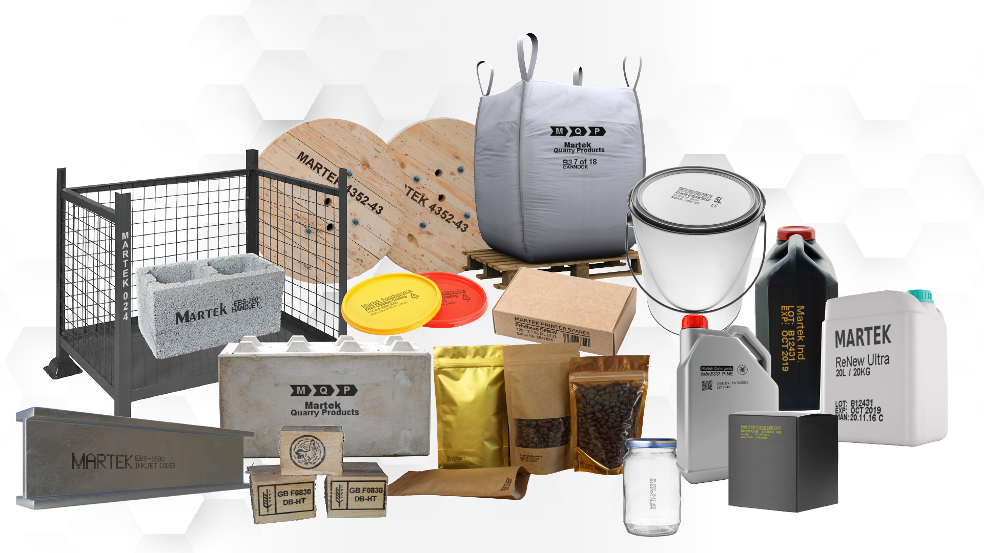 Samples printed with Smart-Jet, EBS and REINER handheld inkjet printers